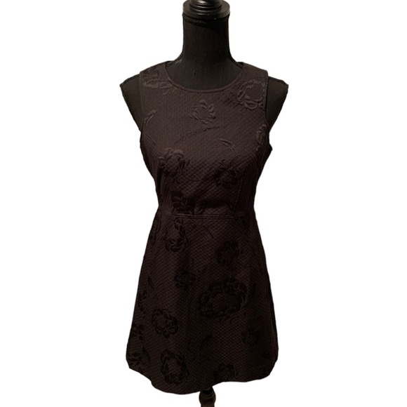 French Connection Supernova Star Jacquard Black Dress Size 4 NWT - Picture 1 of 6